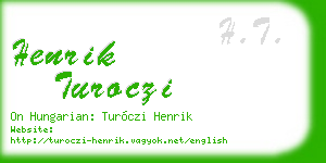 henrik turoczi business card