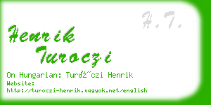 henrik turoczi business card